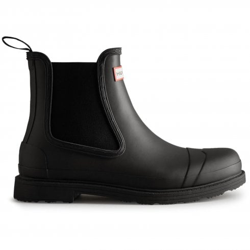Hunter Commando | Black | Mens Ankle Boot Wellingtons